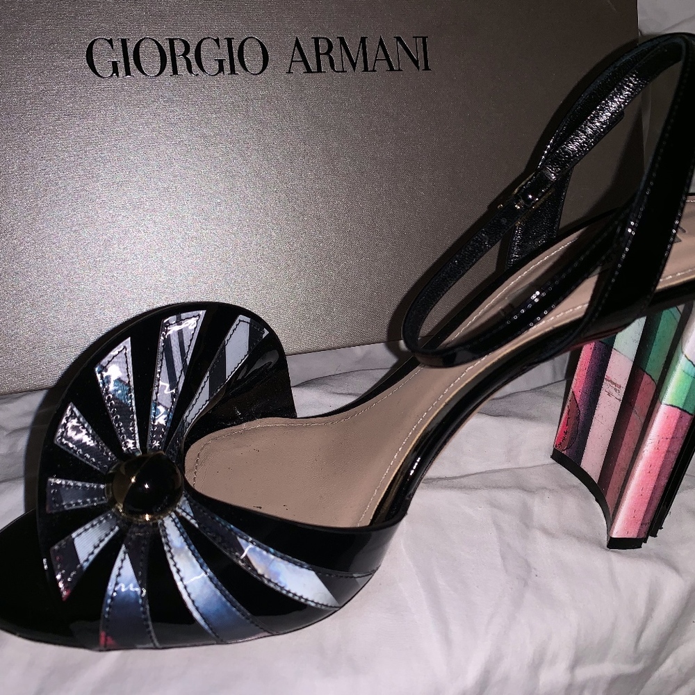 Giorgio Armani high heel sandals sz 38